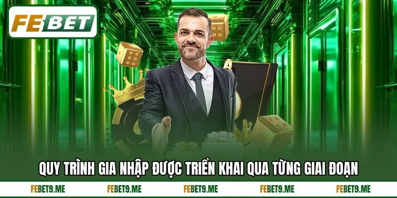 Quy trình gia nhập được triển khai qua từng giai đoạn Quy trình gia nhập được triển khai qua từng giai đoạn